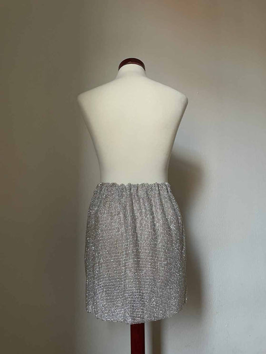 Interstellar Crystal Skirt - Silver