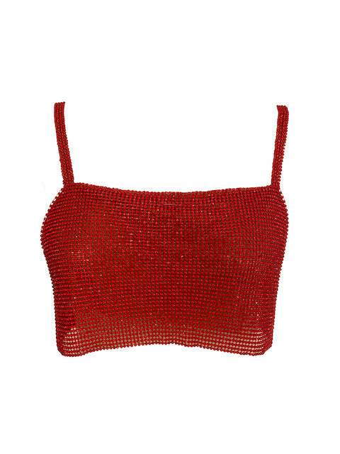 Calypso Crystal Top - Red