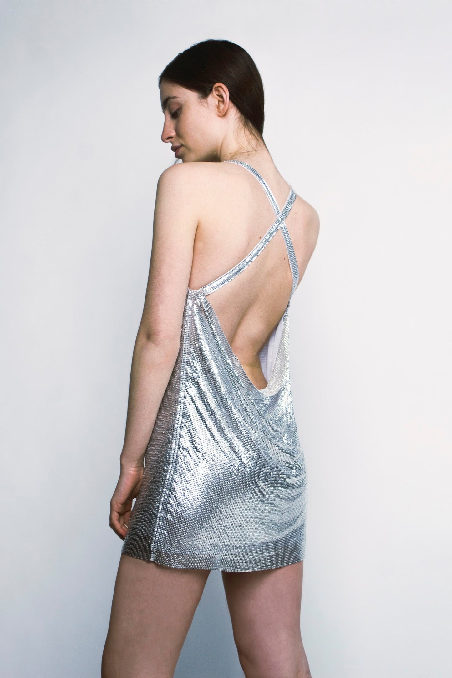 Stargirl Metallic Dress - Silver